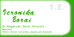 veronika borai business card